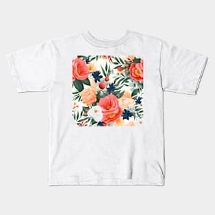 Wedding Flowers Pattern 11 Kids T-Shirt